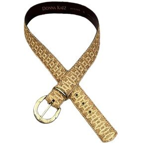 Women’s Vintage Rafia Woven Belt with Hold Hardware